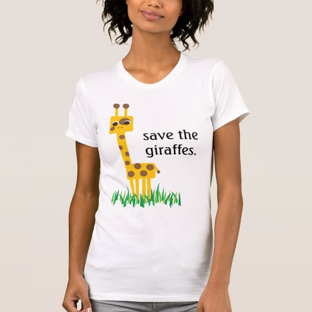 T-shirt sauvez les girafes (Devant)