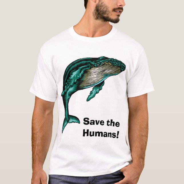 T-shirt Sauvez les humains ! (Devant)