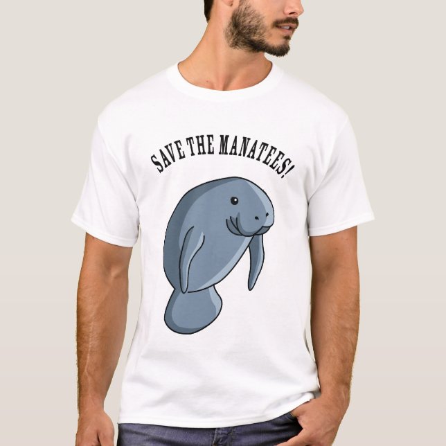 T-shirt Sauvez les lamantins ! (Devant)