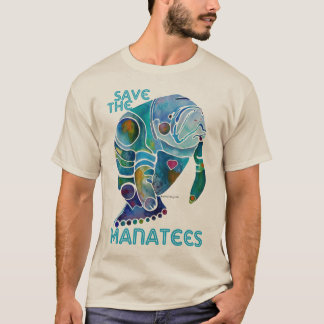 T-shirt Sauvez les lamantins bleus