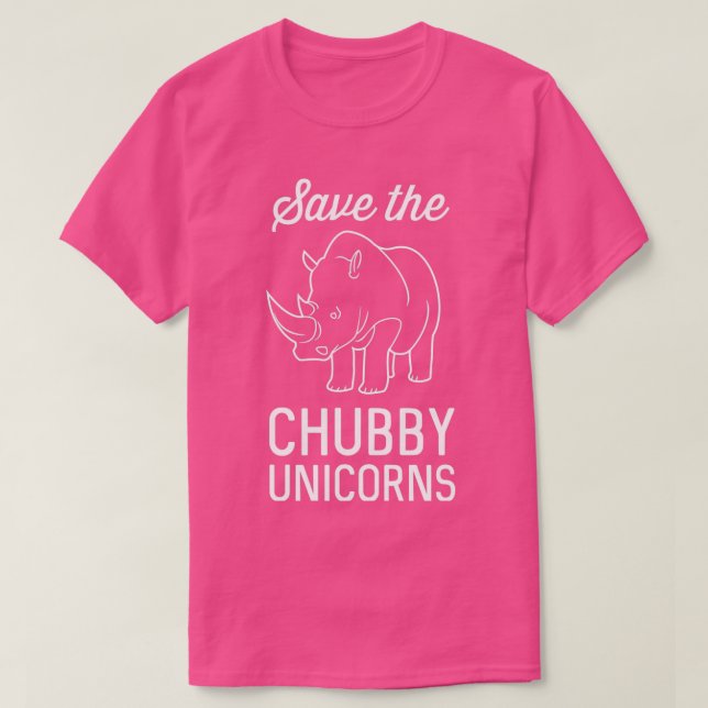 T-shirt Sauvez les licornes de Chubby 8 (Design devant)