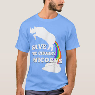 T-shirt Sauvez les licornes de Chubby T Hommes Femmes