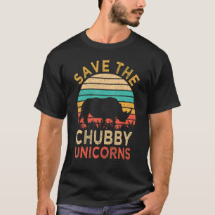 T-shirt Sauvez Les Licornes Grassouillettes Vintage Rhino