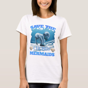 T-shirt Sauvez Les Manatées De Sirènes De Chubby