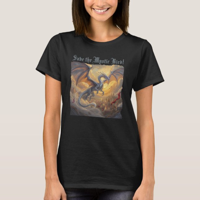 T-shirt "Sauvez les oiseaux mystiques" (Devant)
