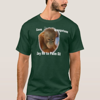 T-shirt Sauvez les orangs-outans disent non à l'huile de