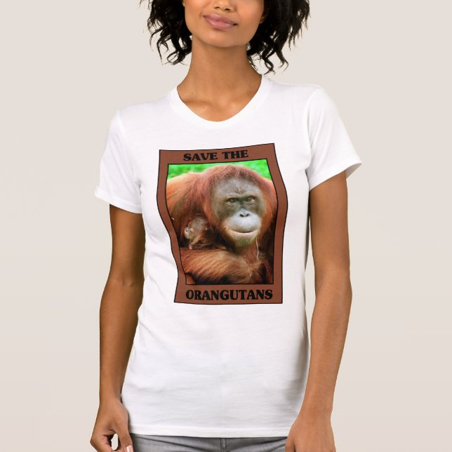 T-shirt Sauvez les Orangutans (Devant)