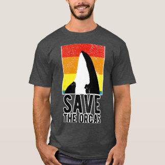 T-shirt Sauvez Les Orcas Tueur Baleine Panda De Mer 1