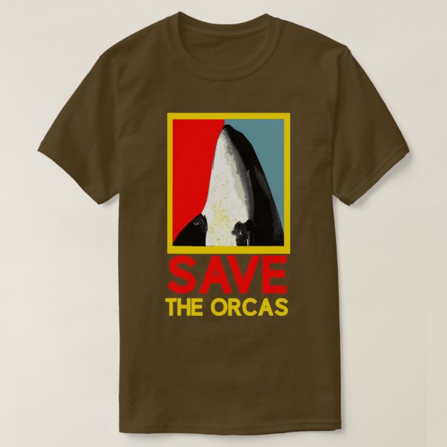 T-shirt Sauvez Les Orcas Tueur Baleine Panda De Mer 2 (Design devant)