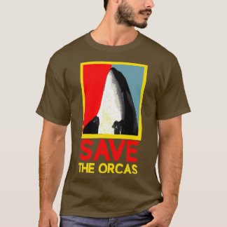 T-shirt Sauvez Les Orcas Tueur Baleine Panda De Mer 2