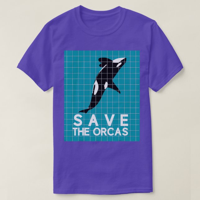 T-shirt Sauvez Les Orcas Tueur Baleine Panda De Mer 4 (Design devant)