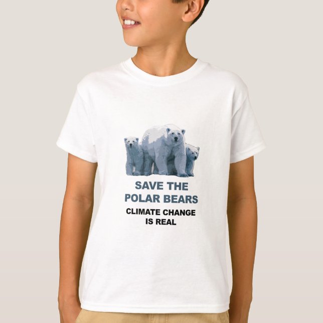 T-shirt Sauvez les ours polaires (Devant)