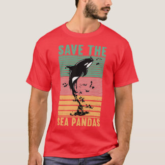 T-shirt Sauvez Les Pandas De Mer