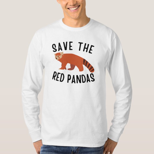 T-shirt Sauvez Les Pandas Rouges (Devant)