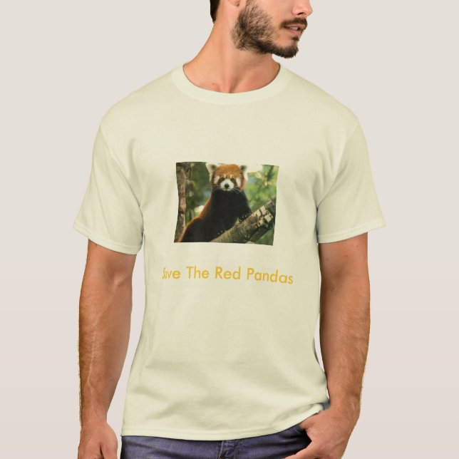 T-shirt Sauvez les pandas rouges (Devant)