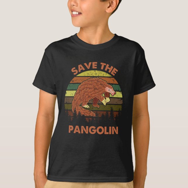 T-shirt Sauvez Les Pangolins Drôle Mignonne Animal Pangoli (Devant)