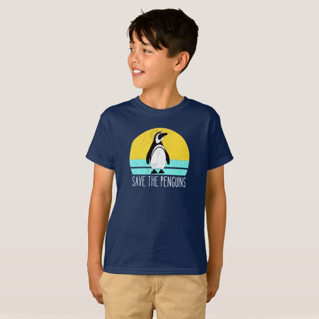 T-shirt Sauvez Les Pingouins (Devant entier)