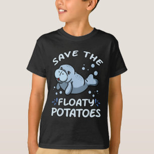 T-shirt Sauvez Les Pommes De Terre Flottantes Au Jour des
