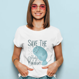 T-shirt Sauvez les pommes de terre flottantes drôles de la