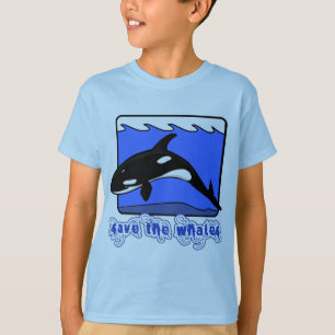 T-shirt Sauvez les produits d'orques de baleines