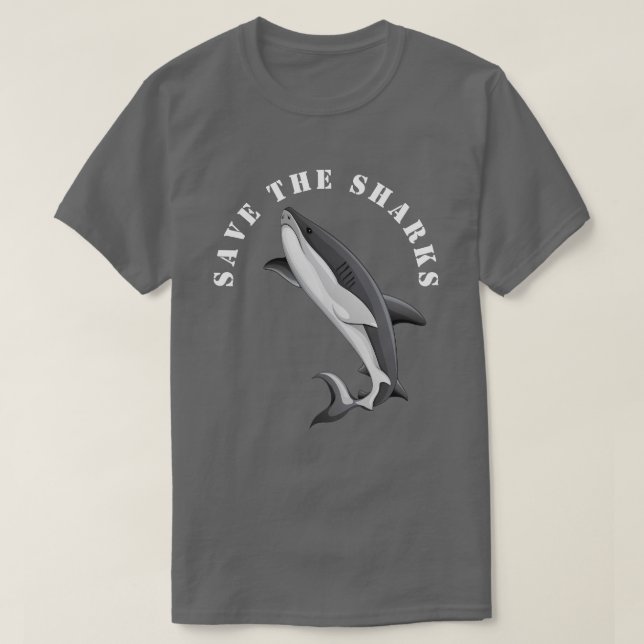 T-shirt Sauvez les requins (Design devant)