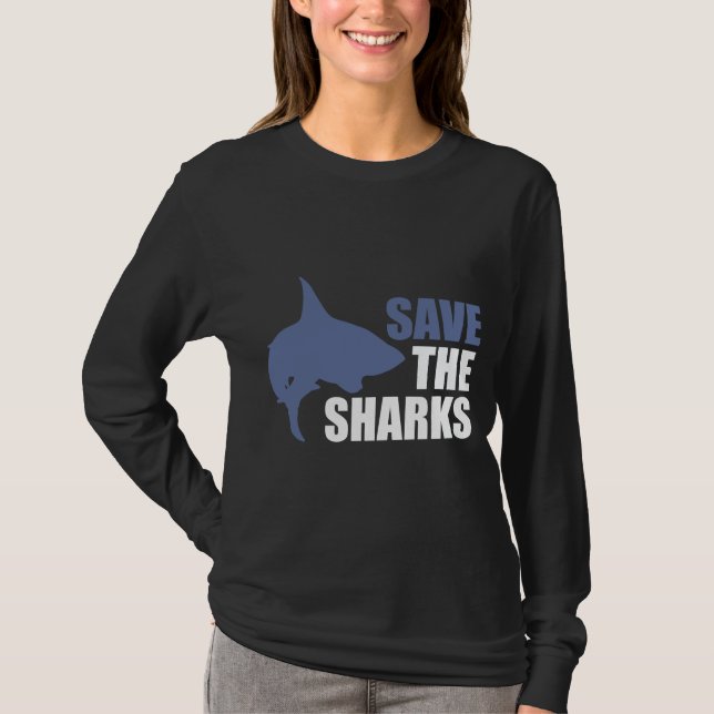 T-shirt Sauvez les requins, la chemise activiste Save the  (Devant)