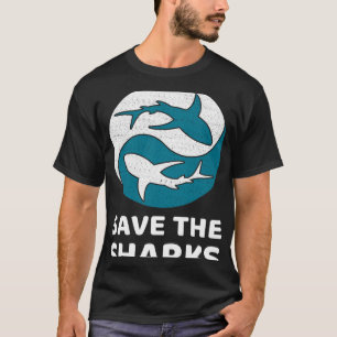 T-shirt Sauvez les requins Mer Propre Sauvez la nature Jou