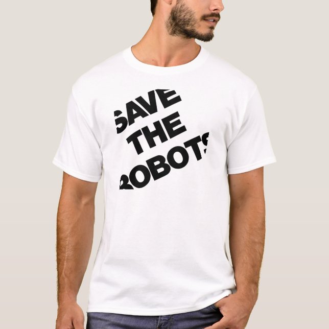 T-shirt Sauvez les robots après le club NYC d'heures (Devant)