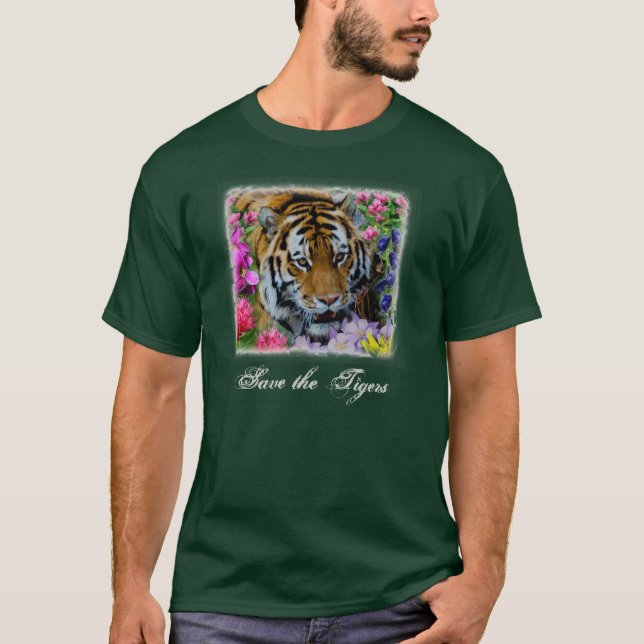 T-shirt Sauvez les tigres (Devant)
