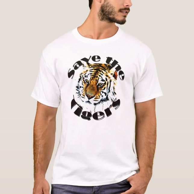 T-shirt Sauvez les tigres (Devant)