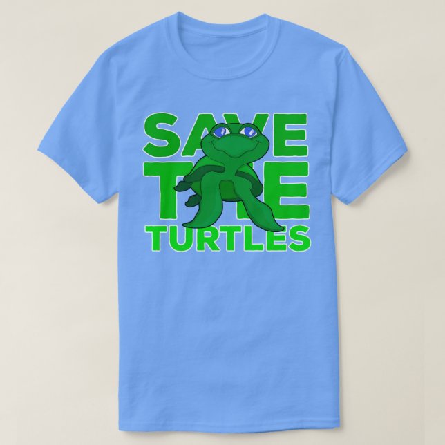 T-shirt Sauvez Les Tortues (Design devant)