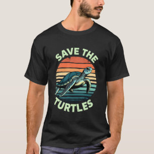T-shirt Sauvez Les Tortues Animal Tortue Amateur D'animaux