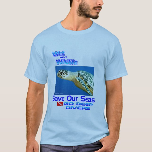 T-shirt Sauvez les tortues de mer (Devant)