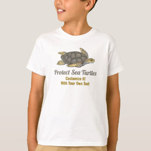 T-shirt Sauvez les tortues de mer Océan Faune Habitats Cl