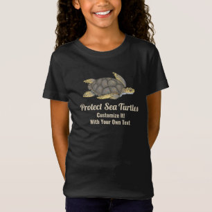 T-Shirt Sauvez les tortues de mer Océan Faune Habitats Cli