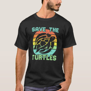 T-shirt Sauvez les tortues Droits des animaux Vintage de t