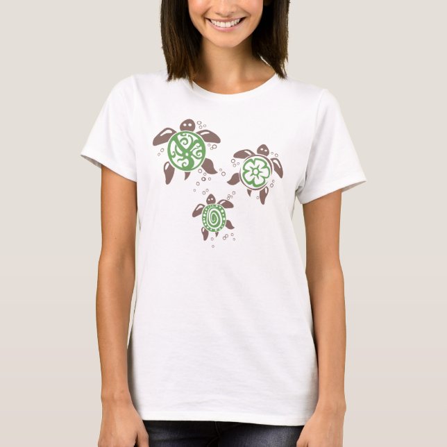 T-shirt Sauvez les tortues menacées (Devant)