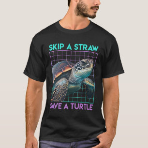 T-shirt Sauvez les tortues Sauvez les soins De l'environne
