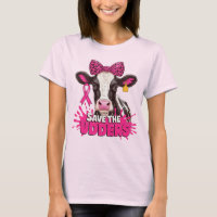 Sauvez Les Udders - Drôle Cancer Du Sein Vache