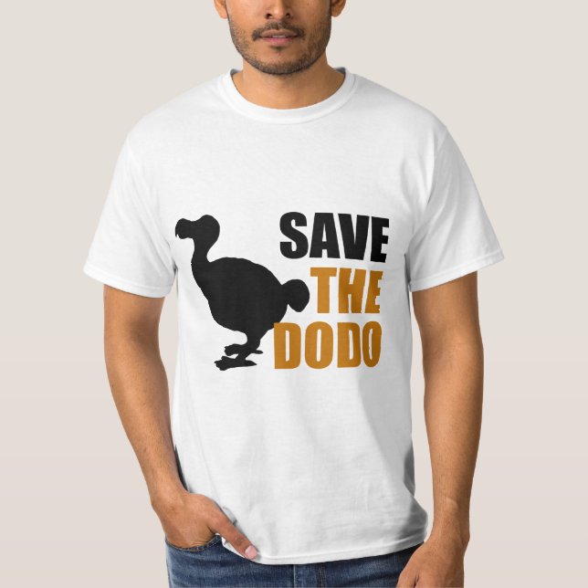 T-shirt Sauvez L'Oiseau De Dodo ! (Devant)