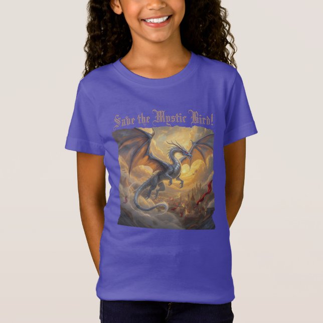 T-Shirt "Sauvez l'oiseau mystique" (Devant)