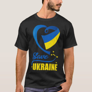 T-shirt Sauvez l'Ukraine et soutenez l'Ukraine