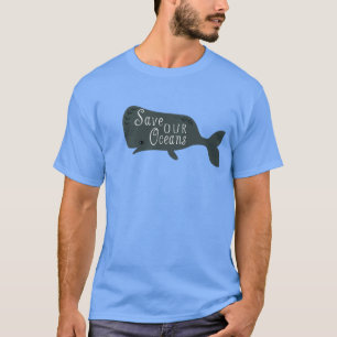 T-shirt Sauvez nos océans Baleine De l'environnement