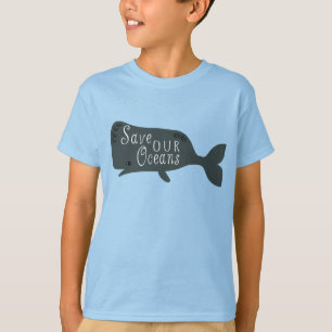T-shirt Sauvez nos océans Baleine De l'environnement