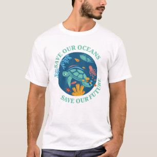 T-shirt Sauvez nos océans et notre futur Jour des terres d
