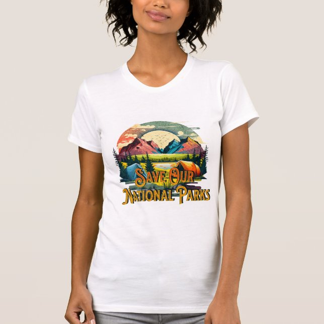 T-shirt Sauvez nos parcs nationaux (Devant)