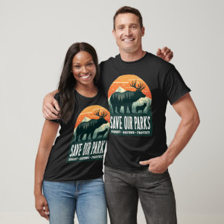 T-shirt Sauvez nos parcs Résistez Parc national Protégez A