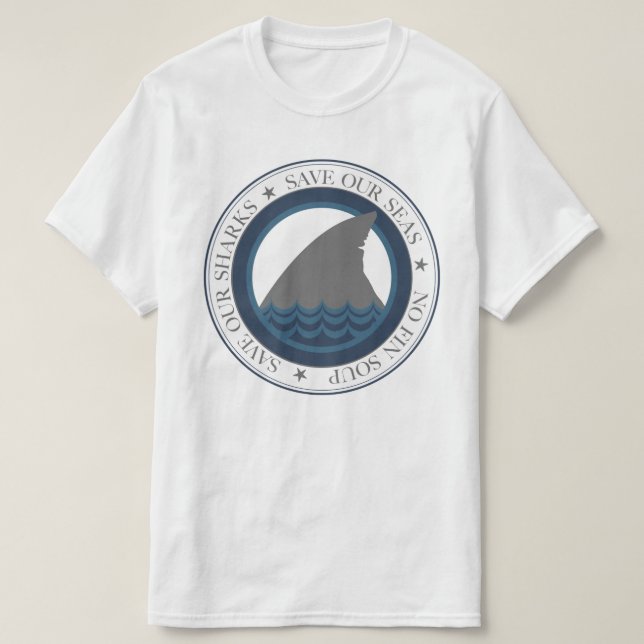 T-shirt sauvez nos requins (Design devant)