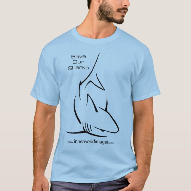 T-shirt Sauvez nos requins T (Devant)