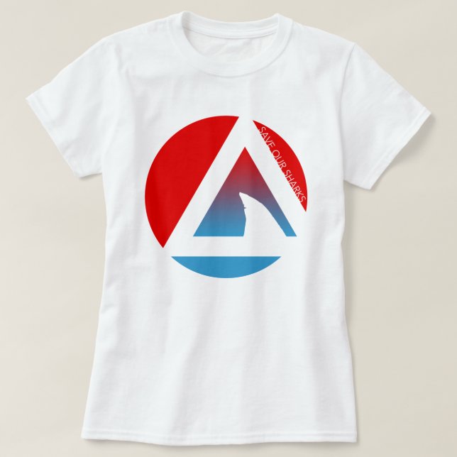 T-shirt sauvez nos tricircles de requins (Design devant)